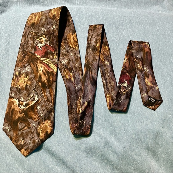 Western Equestrian Horse Themed Ties Set of Five (5) - Picture 7 of 12